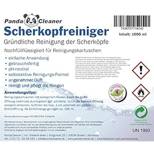 Pandacleaner Scraping Cleaner, 1000, 2000, 3000 ml, Refill Liquid for Cleaning cartridges, Suitable for Braun CCR and… - Image 2
