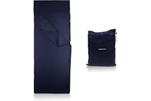AUSYIWI 2 pièces Sac de Couchage ultraléger Sac de Couchage de Voyage Portable 90 x 220cm pour Les auberges, la randonnée, Le Camping, l'alpinisme