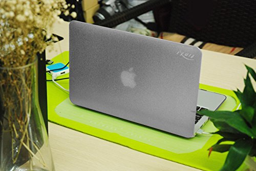 tinxi® Zweiteilige Matte Gummierte Harte Schutzhülle für Apple Macbook Pro Retina 13,3 Zoll (Modell A1425 A1502) Hülle Cover Schale Schutz Hülle Tasche Etui Case Shell Hard Plastik transparent mattiert weiß (Passt nicht für Macbook Pro 13.3 zoll A1278) - 5