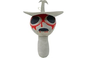 Super JAKES Sprunki Plush, Sprunki Game Plush Toys,Soft Stuffed Animal Pillow Figure Doll Christmas Birthday Gifts for Adult Kids (Grey Plush)