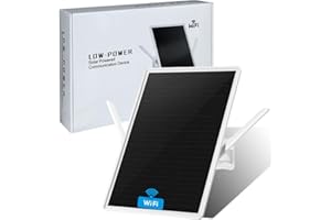 LCLCTEK® Repeteur WiFi Solaire Batterie Exterieur sans Fil, Puissant Amplificateur WiFi Couvre100-mètres, Outdoor répéteur WiFi Extender 2.4Ghz 300Mbps, Idéal pour Les Grands Espaces éloignés (18in)