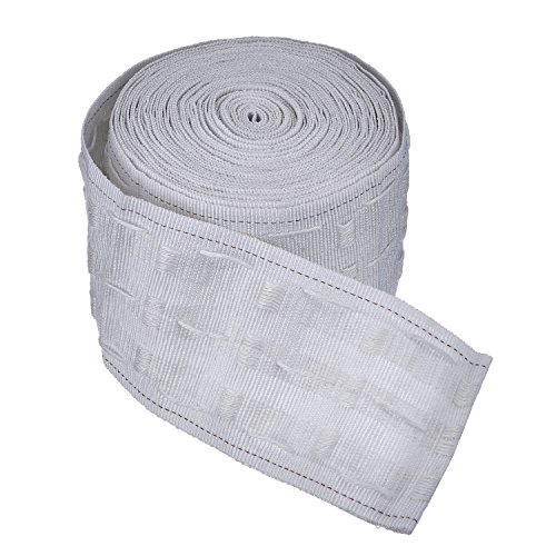 Shappy Gardinenband Universalband 10 m Länge 7,5 cm Breite Baumwollgewebe Bleistift Pleat Shirring Tape