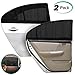 Price comparison product image Alcoon 2 Pack Upgraded Car Rear Window Sun Shade Universal Large Size Breathable Mesh Car Rear Side Window Sunshade for Baby Kids and Pets Fit for Most Cars Trucks and SUVs