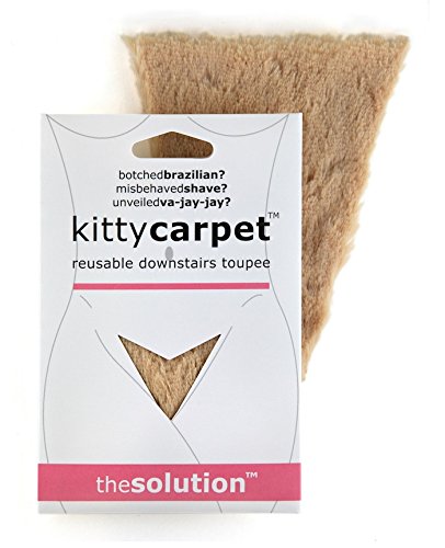 Preisvergleich Produktbild FASHION FIRST AID: Kitty Carpet: Schamhaar-Toupet Vagina-Perücke Wiederverwendbar Mit Klebestreifen Hautfarbe Beige