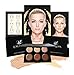 Cream Contour Kit - Best Contour Palette and Creamy Concealer with Smooth, Pigmented Cream - Step-by-Step Contour Guide Included