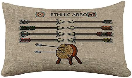 StarflowsS Rectangle Pillowcase Cover Ethnic Arrow Lumbar Pillow Covers Cases 12x20 Inches