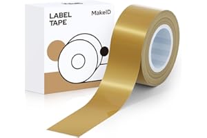 Makeid Nastro per etichette compatibile con Makeid 16mm x 4m Autoadesivo resistente al calore a colori in sostituzione di Makeid L1 / Q1 / E1 Venus