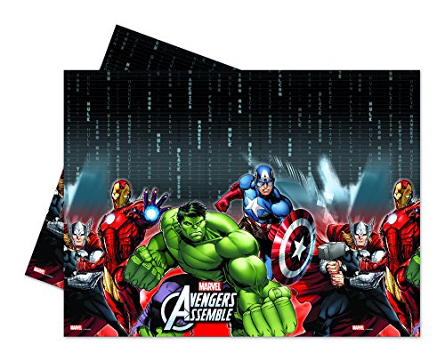Tischdecke * AVENGERS ASSEMBLE * für Kindergeburtstag oder Motto-Party // Kinder Geburtstag Party Tablecover Motto Marvel Thor Iron Man Hulk Captain America
