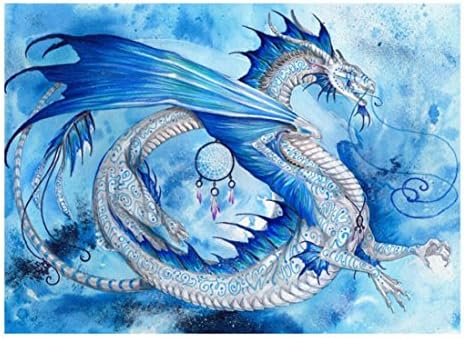 5D Diamond Art Paintings,Saihui Fly Dragon Embroidery Cross Stitch Rhinestone Pasted DIY Painting (J)