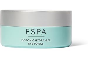 ESPA | Isotonic Hydra Gel Eye Masks ​| Inlcudes 30 Pairs Of Masks | Plumps & Hydrates | Perfect for Screen-Starers, Night Owls & Jet-Lagged Eyes | Inlcudes Tweezers | 98% Natural Ingredients