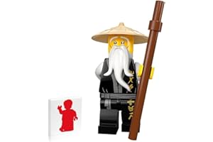 LEGO Ninjago Minifigure - Sensei Wu (Black Robe and Staff) Display Stand 70670