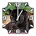 Produktbild Panther, Design Wanduhr aus Alu Dibond zum Aufhängen, 30 cm Durchmesser, schmale Zeiger, schöne und moderne Wand Dekoration, mit qualitativem Quartz Uhrwerk