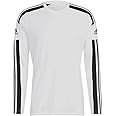 adidas Men's Squadra 21 Long Sleeve Jersey, White/Black, S