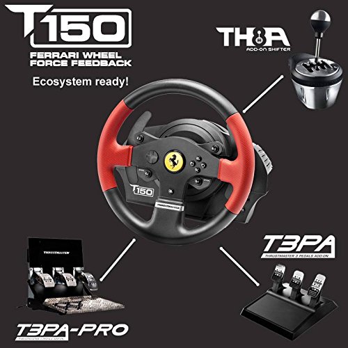 Thrustmaster T150 FERRARI EDITION - Volante - PS4   PS3   PC - Force Feedback - Licencia Oficial Ferrari