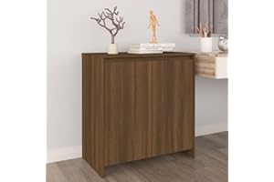 Higsose Credenza 70x41x75cm Rovere Marrone,Legno Multistrato,Armadio Salvaspazio Multiuso Armadietto Compatto L'armadio Laterale Mobiletto TV Mobiletto Con Cassetti Vetrina