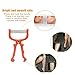 inkint Handheld Facial Hair Removal Threading Coil Spring Epilator Stick Face Threader Women Grooming Tool for Forehead, Cheeks, Upper Lip, Chin, Arm, Leg,etc (Orange)