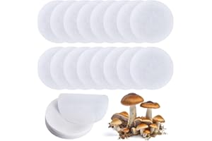 GORGECRAFT 1 Box 100PCS Quantitative Filter Paper 110mm Diameter Synthetic Filter Discs Circular Ashless Medium Speed Wide Mouth Size Funnel Filtering Paper for Buchner Funnel Mushroom Cultivation