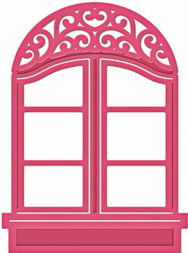 Spellbinders SBS2-016 Shapeabilities Stanze D-Lite Fenter, Metall, braun, 18.3 x 10.2 x 0.2 cm