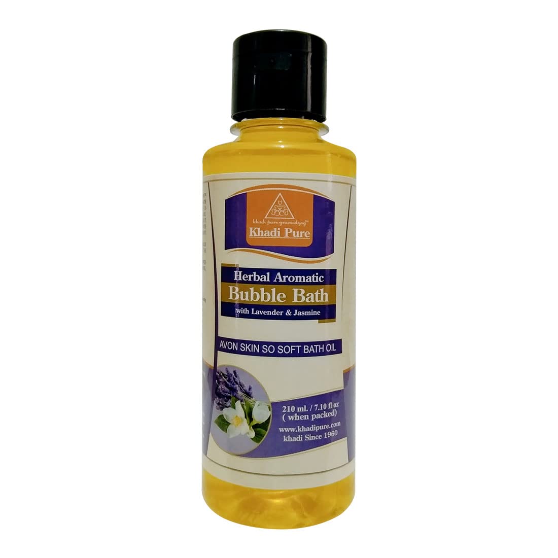 Khadi Pure Herbal Aromatic Bubble Bath With Lavender & Jasmine, 210 ml