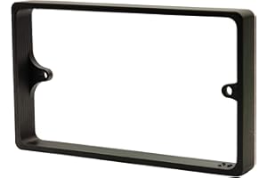 ALCHEMY COLLECTIVES Black 15mm Socket Spacer – Double 2-Gang Wall Box Spacer for Tiles and Panels