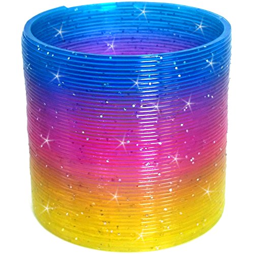 German Trendseller® - Magische - ⁂ Glitzernde ⁂ - Regenbogenspirale ┃ -NEU- ┃ Kindergeburtstag ┃ Mitgebsel ┃ inkl. ☆ Glitzer ☆ - Effekt ┃ Regenbogen - Spirale