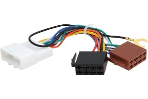 YINETTECH 1 x ISO bilstereoadapter kabelsele kompatibel med Nissan NV200 2010-2019 CT20NS05 Plug and Play