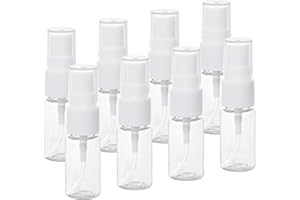 Prmape 8 Piezas 10ml Bote Spray Pulverizador Pequeño, Pulverizador Perfume Recargable, Botes Spray Vacios Transparente para Aceite Esencial, Aromaterapia, Perfume, Farmacia, Laboratorio