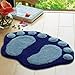 Produktbild HUHU833 Duschmatte Badewannenmatte Badematten Weich Füße Impressum Schaum Bad Schlafzimmer Boden Matte Duschmatte Teppich (Blau)
