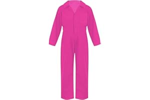 Jowowha Kids Coveralls for Boys Girls Long Sleeve Mechanic Christmas Halloween Boilersuit Costume Jumpsuit