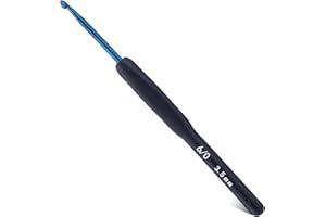 BUOKKON 3.5 mm Crochet Hooks, Crochet Needle, Ergonomic Soft Grip Handle Crochet Hook for Arthritic Hands, Knitting Needles for Beginners, Adults and Crafters