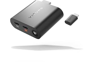 VITURE HDMI XR Adapter for iPhone 14 & Earlier Models, Enabling MultiScreen/Enhanced 3DoF/VR Videos, 2.8 Hours Battery Life, Charge While Playing, Direct Play on PS/Xbx/Gaming Consoles