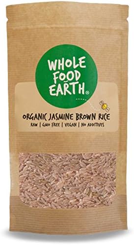 Wholefood EarthOrganic Jasmine Brown Rice 2kg Raw | GMO Free | Vegan | Source of Fibre | Certified Organic