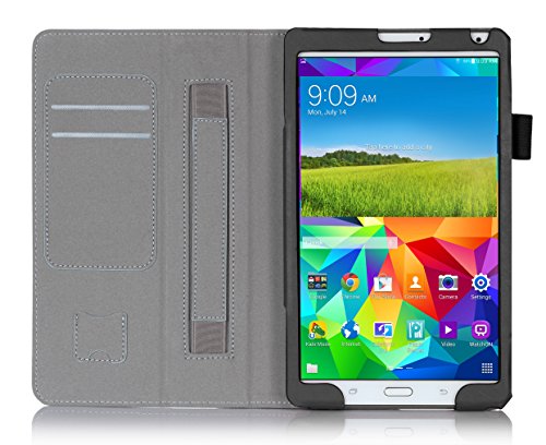 iHarbort® Samsung Galaxy Tab S 8.4 Hülle Case – Halter Typ PU-Leder Tasche Hülle Etui Schutzhülle Für Samsung Galaxy Tab S 8.4 Zoll T700 T705 Case Holder mit automatischer Weckfunktion (Galaxy Tab S 8.4, Schwarz III) - 5