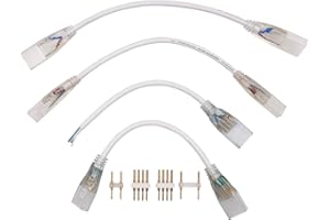 XUNATA Conector para tira de LED- Cable de 2 Linkers - Accesorios para herramientas de extensión DIY (2, PCB de 6mm (2 pines))