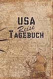  USA Reise Tagebuch: 6x9 Reise Journal I Notizbuch mit Checklisten zum Ausfüllen I Perfektes Geschenk für den Trip nach USA für jeden Reisenden