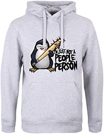 Psycho Penguin Men's Just Not A People Person Hoodie Grey
