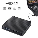 ★【Tecnología inteligente】La unidad de DVD Queen es compatible con todos los principales tipos de DVD y modelos DVD + R, DVD-R, CD-ROM, DVD-ROM, CD-R, CD-RW. Velocidad máxima de lectura y escritura en DVD 8X, CD máximo 24X. Con una poderosa corrección de errores, la unidad puede manejar CD o DVD incluso si la superficie del disco está rayada.