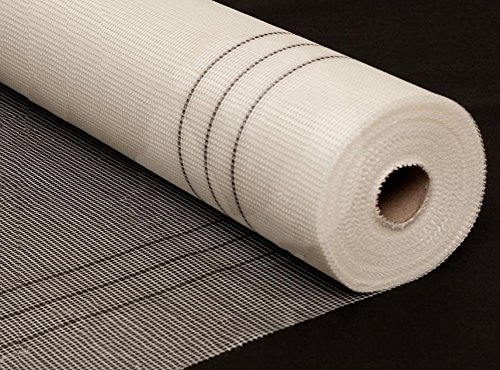 SONDERANGEBOT! Armierungsgewebe 165g /m² 4x4mm 50m² Glasfasergewebe Gewebe Putzgewebe Putz VWS- und WDVS System Weiss - 3