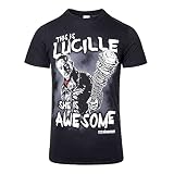 Camiseta unisex de color negro, merchandising oficial de la famosa serie de tv The Walking Dead