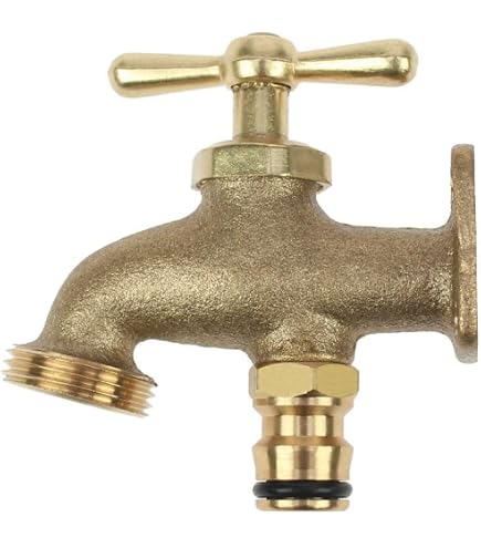 Distributore universale per rubinetto dell'acqua in ottone a 4 vie tubo da giardino a prova di perde connettore rapido grado industriale (3/4 pollici)  15