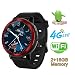 Produktbild Konnison-09 Smart-Watch-Telefon 4G - Android 7.1.1 2GB + 16GB 2MP Bluetooth GPS WiFi-Herzfrequenzmonitor Smartwatch für Männer, 1,39 Zoll-Bildschirm,Red