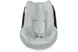 Pasito a Pasito. Funda Grupo 0 Yummi. Accesorio Protector y Transpirable para Verano. Uso Universal y Cmpatible con la Mayoría de los Portabebés. Incluye Fundas para Arnés. Color Verde.