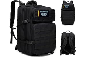 BEVERLY NUTRITION Beverly Mochila Táctica USA | Capacidad 25 L | Cordura de Alta Resistencia | Multiples Bolsillos | Gimasio, Montaña y Aire Libre.