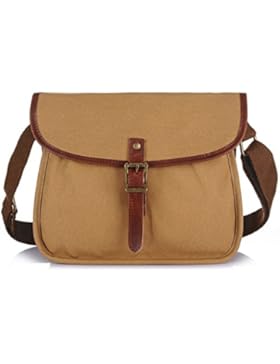 Männer Vintage-Leinwand Messenger Aktentasche Schulter Tote Arbeiten All-Purpose Verwendung Tasche,C-30cm*10cm...