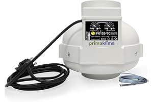 RVK Prima Klima Rohrventilator 400 m³/h 125mm mit Temperaturkontrolle (PK125)