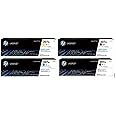 HP 207A Lot de 4 cartouches de toner (W2210A, W2211A, W2212A, W2213A), d'origine, pour HP Color Laserjet Pro M255, M282 et M2