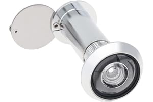 HOJLKLD Judas de porte à 200 degrés avec couvercle rotatif robuste pour portes de 38 à 60 mm d'épaisseur (Argent)