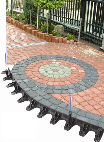 Rasenkante Pflasterkante Rasenbord Baumring 1 m incl. 10 Nägel PP45