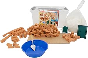 TEIFOC GERMANY teifoc Kit de construction en pierre - 145 mini briques pour projets de bricolage - Kit de bricolage pour enfants à partir de 6, 7, 8 ans et adultes, jouets créatifs pour filles et garçons