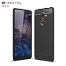 Produktbild Nokia 7 Plus Hülle, TopACE Slim PU Weiches Leder Stoßsicheres Gehäuse Flexiblem TPU Silikon Hybrid Schutzhülle Tasche Slim-Fit Case für Nokia 7 Plus (Schwarz)
